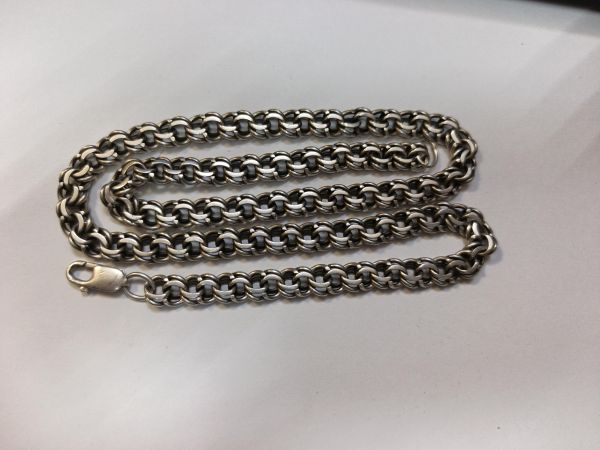 серебряная цепь Цепь серебро 925 46,73g, вес изделия 46.75g, длина 56 см в Иркутск