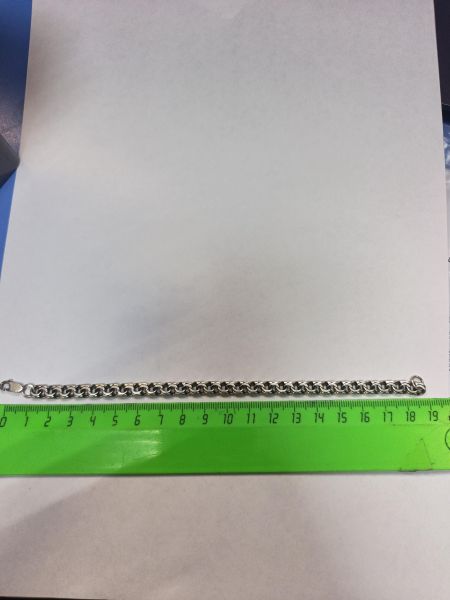 серебряный браслет Браслет серебро 925 10,93g, вес изделия 10.95g, длина 19.5 см в Иркутск