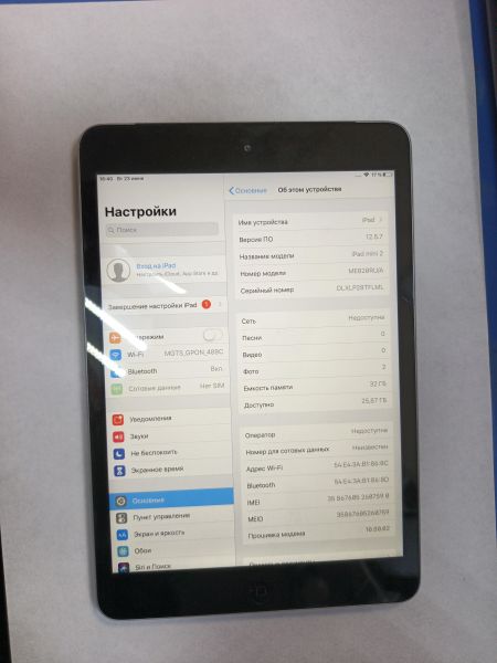 планшет Apple iPad mini 2 2013 32GB (A1490 ME800-828) (c SIM) в Иркутск
