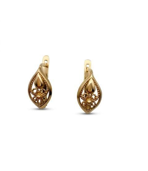 золотые серьги Серьги золото 585 2,32g, вес изделия 2.32g в Иркутск