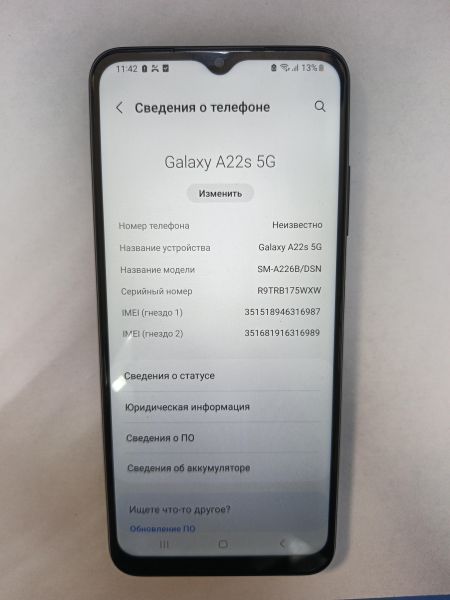 сотовый телефон Samsung Galaxy A22/s 5G 4/128GB (A226B) Duos в Иркутск