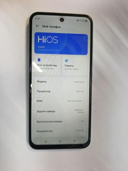сотовый телефон TECNO Spark 30C 4/128GB (KL5n) Duos в Иркутск