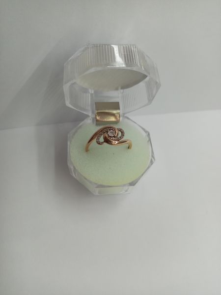 Купить Кольцо золото 585 1,96g, вес изделия 2.12g, размер 18 в Иркутск за 11000 руб.