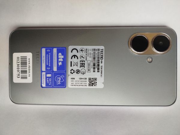 сотовый телефон TECNO Spark 40C 4/128GB (KM4k) Duos в Иркутск