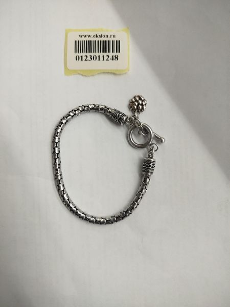 серебряный браслет Браслет серебро 925 8,21g, вес изделия 8.21g, длина 16 см в Иркутск