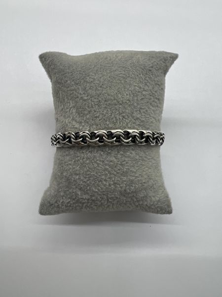 серебряный браслет Браслет серебро 925 11,99g, вес изделия 12g, длина 21 см в Иркутск