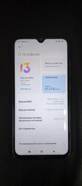 Купить Xiaomi Redmi Note 8 2021 4/64GB (M1908C3JGG) Duos в Иркутск за 4400 руб.