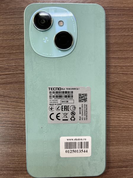 Купить TECNO Spark Go 1 3/64GB (KL4) Duos в Иркутск за 4850 руб.