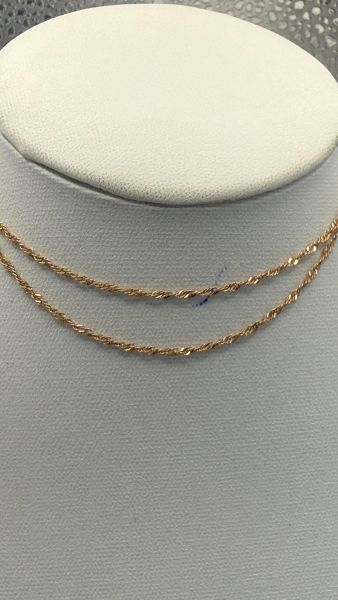 Купить Цепь золото 585 1,97g, вес изделия 2.07g, длина 50 см в Иркутск за 12200 руб.