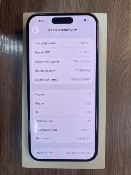 сотовый телефон Apple iPhone 15 Pro 256GB в Иркутск