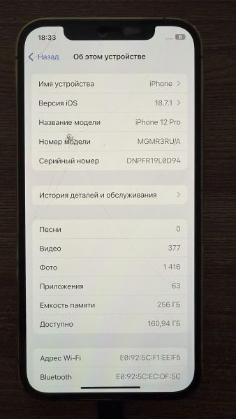 сотовый телефон Apple iPhone 12 Pro 256GB в Иркутск