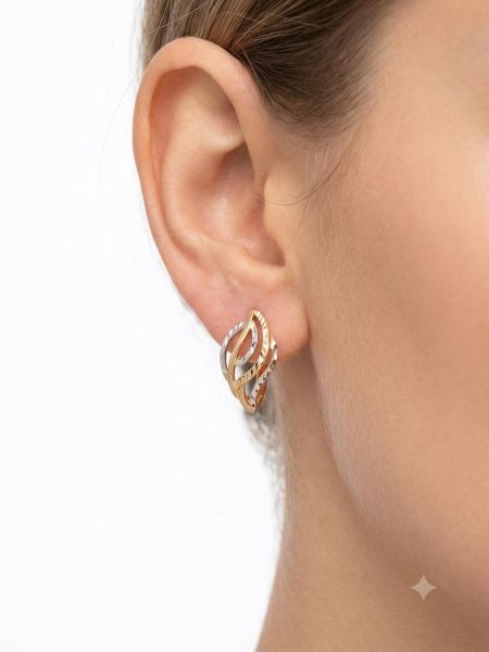 золотые серьги Серьги золото 585 2,90g, вес изделия 2.9g в Иркутск