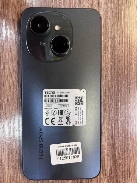 Купить TECNO Spark Go 1 3/64GB (KL4) Duos в Иркутск за 3500 руб.