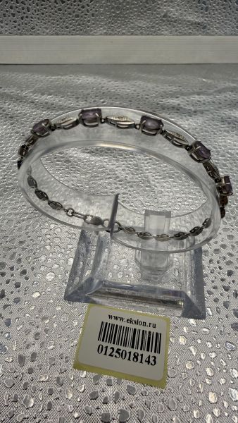 серебряный браслет Браслет серебро 925 3,43g, вес изделия 4.57g, длина 17 см в Иркутск