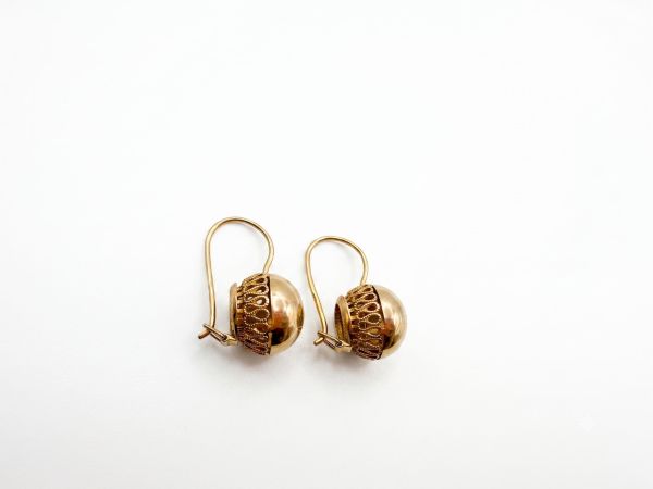 золотые серьги Серьги золото 583 6,26g, вес изделия 6.26g в Иркутск