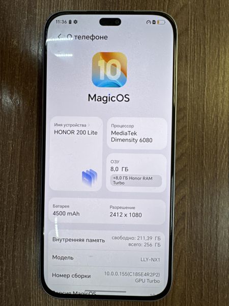 сотовый телефон Honor 200 Lite 8/256GB (LLY-NX1) Duos в Иркутск