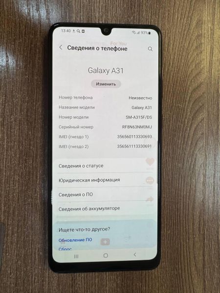сотовый телефон Samsung Galaxy A31 4/64GB (A315F) Duos в Иркутск