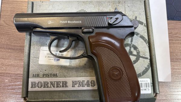 пнев. и страйк. пистолеты (с 18 лет) Borner PM49 Blowback (с 18 лет, 3 Дж) в Иркутск