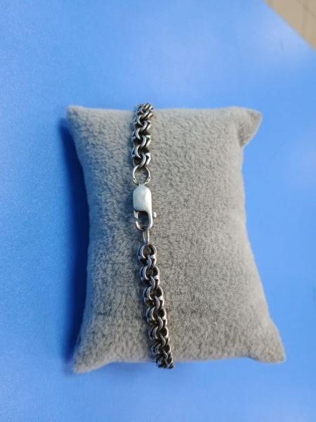 серебряный браслет Браслет серебро 925 11,27g, вес изделия 11.28g, длина 22 см, 00 нет камней в Иркутск