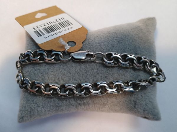 серебряный браслет Браслет серебро 925 14,16g, вес изделия 14.17g, длина 19.5 см в Иркутск