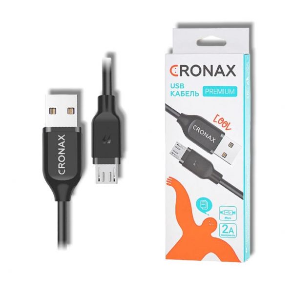 Купить microUSB CRONAX 2А в ассортименте (кабель) в Иркутск за 69 руб.