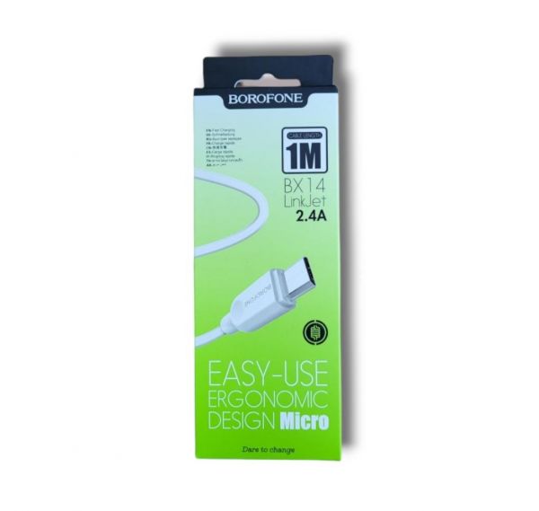 Купить microUSB BOROFONE BX14 LinkJet 1м (кабель) в Ангарск за 249 руб.