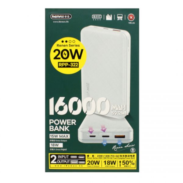 Купить 16000mAh Remax в ассорт. (Внешний аккумулятор) в Иркутск за 899 руб.