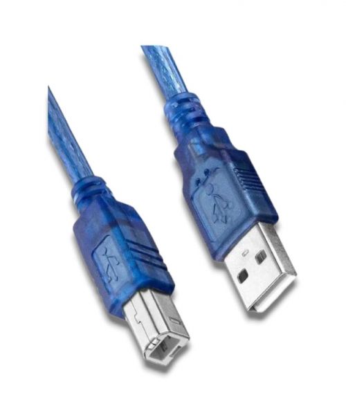 Купить USBкабель для принтера 1.5м синий в ассортименте в Иркутск за 299 руб.
