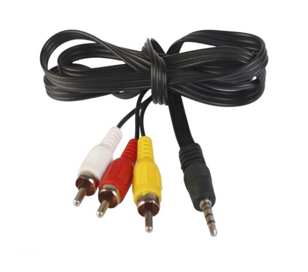 Купить Кабель 3xRCA/3.5 Jack 1.5 м в ассортименте в Томск за 149 руб.