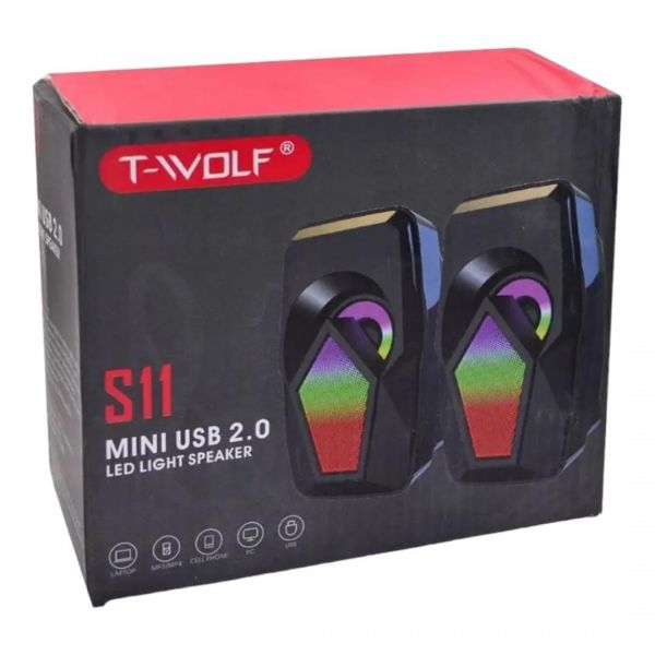 Купить T-WOLF S11 (Колонки компьютерные) в Тулун за 649 руб.