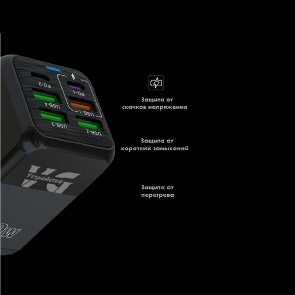 Купить 3.6A superFastCharger (4Usb+2C) в Черемхово за 700 руб.