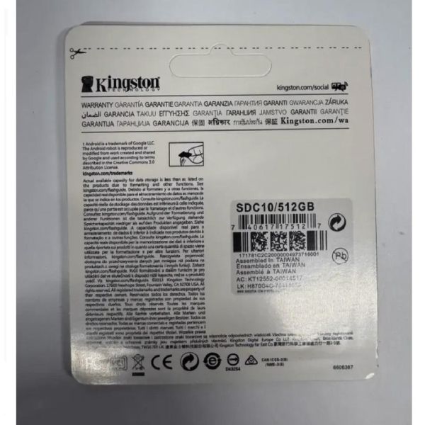Купить microSD 512GB в ассорт.(новая) в Хабаровск за 749 руб.
