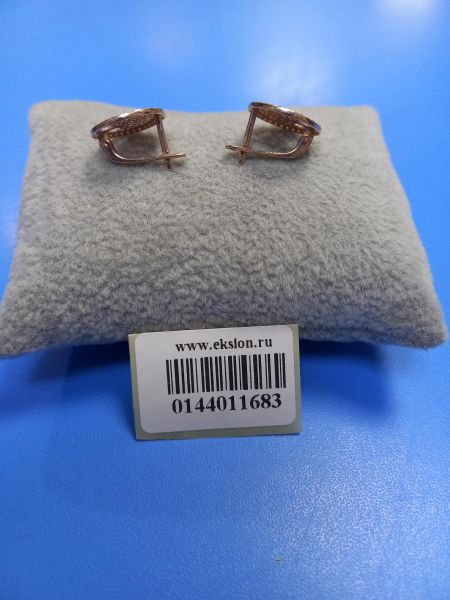 Купить Серьги золото 585 2,48g, вес изделия 2.61g в Чита за 14200 руб.