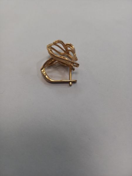 Купить Серьги золото 585 2,84g, вес изделия 3.8g в Чита за 17400 руб.