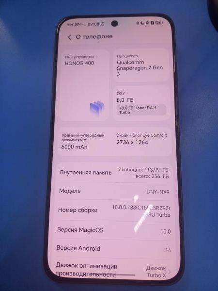 сотовый телефон Honor 400 8/256GB (DNY-NX9) Duos в Чита