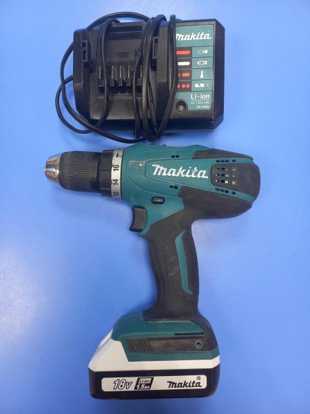 шуруповёрт аккумуляторный Makita DF457D/WE с СЗУ в Чита