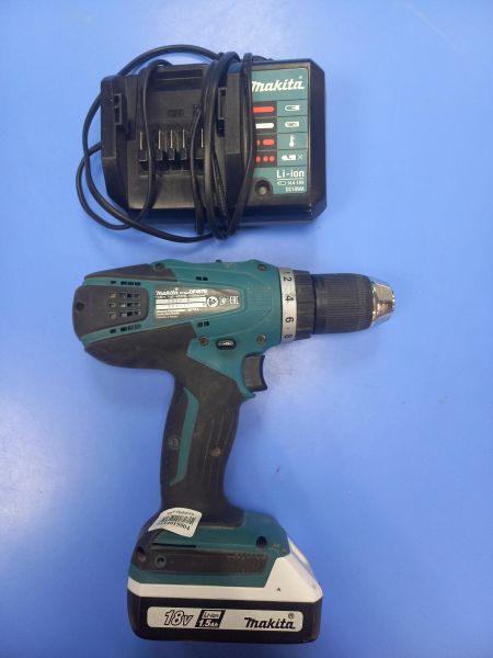 шуруповёрт аккумуляторный Makita DF457D/WE с СЗУ в Чита