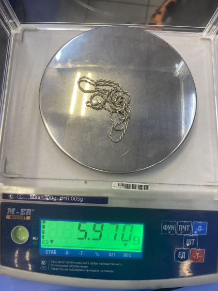 серебряная цепь Цепь серебро 925 5,97g, вес изделия 5.97g, длина 53 см в Иркутск