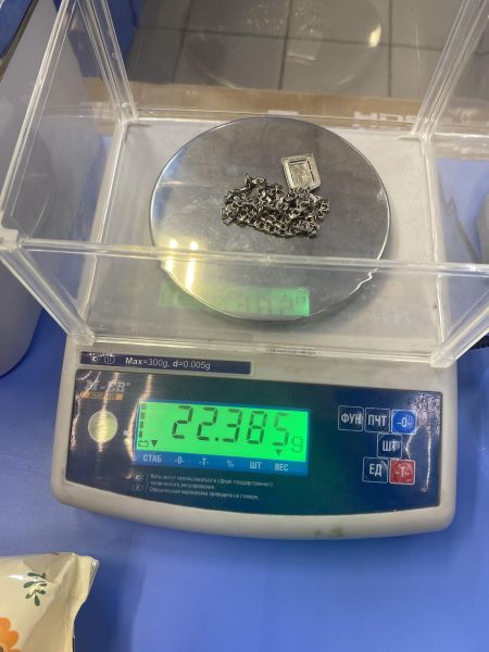 серебряная цепь Цепь серебро 925 22,28g, вес изделия 22.38g, длина 50 см, 00 нет камней в Томск