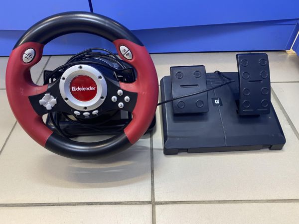 руль игровой с педалями Defender Challenge Mini в Томск