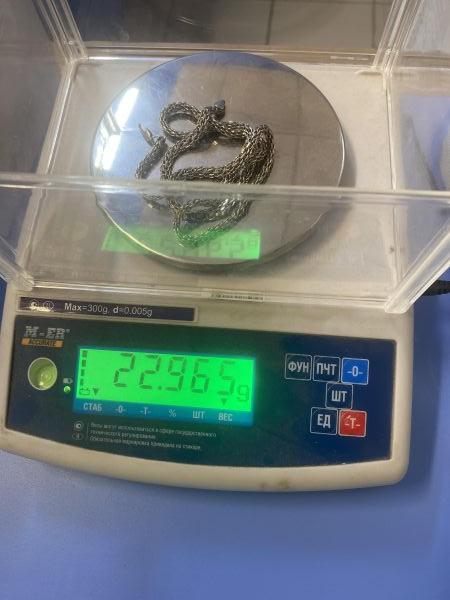 серебряная цепь Цепь серебро 925 22,94g, вес изделия 22.96g, длина 53 см в Иркутск