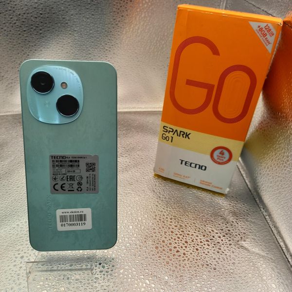 Купить TECNO Spark Go 1 4/128GB (KL4) Duos в Томск за 5999 руб.