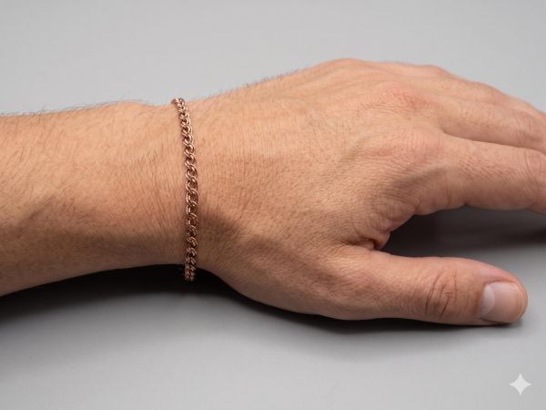 золотые браслеты Браслет золото 585 2,60g, вес изделия 2.6g, длина 20 см в Иркутск