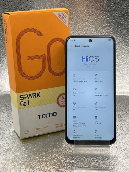 Купить TECNO Spark Go 1 3/64GB (KL4) Duos в Томск за 3600 руб.
