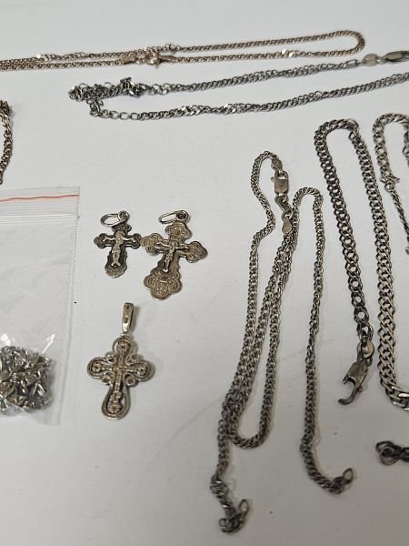 Купить Лом или горсть серебро 925 21,93g, вес изделия 22.43g в Иркутск за 1750 руб.