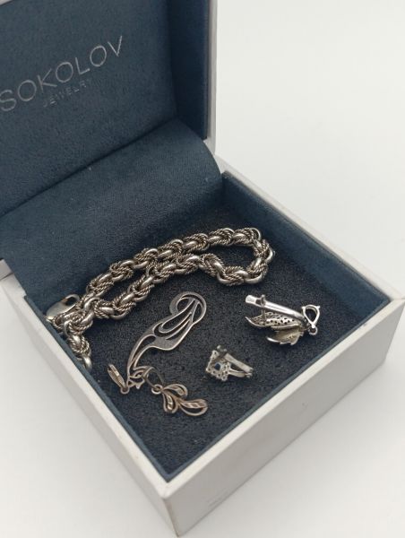 Купить Лом или горсть серебро 925 17,52g, вес изделия 17.7g в Иркутск за 1100 руб.