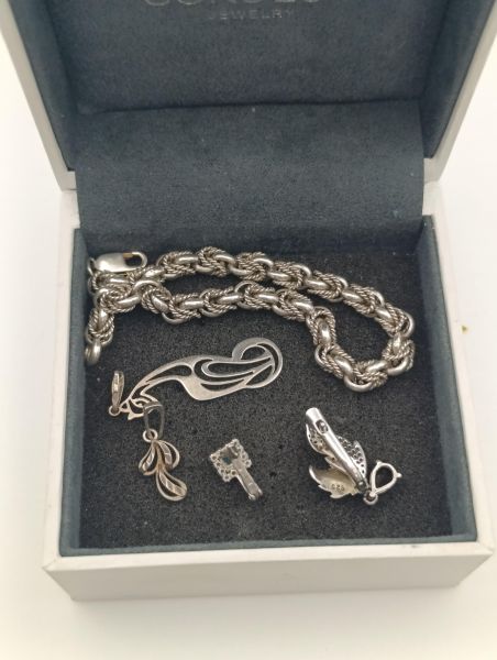 Купить Лом или горсть серебро 925 17,52g, вес изделия 17.7g в Иркутск за 1100 руб.