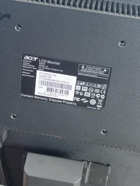 Купить Acer X223W b в Усть-Илимск за 600 руб.
