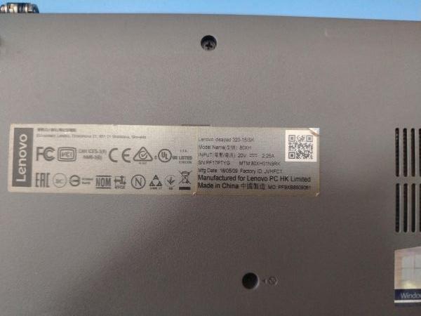 ноутбук Lenovo IdeaPad 320-15ISK 80XH01N9RK в Шелехов