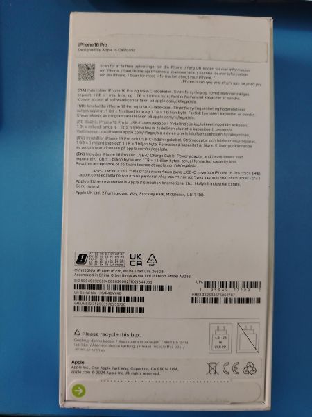 Купить Apple iPhone 16 Pro 256GB в Шелехов за 71000 руб.